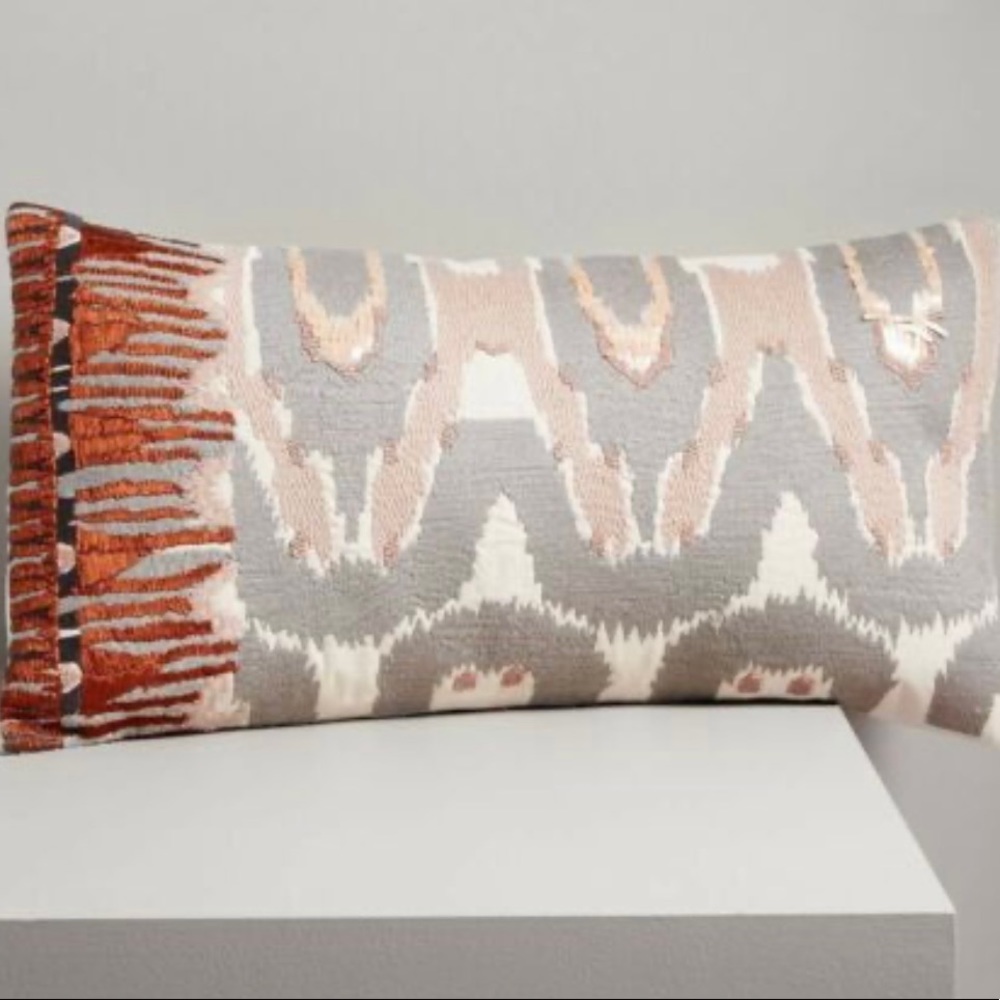 West Elm handcrafted pillow cover.